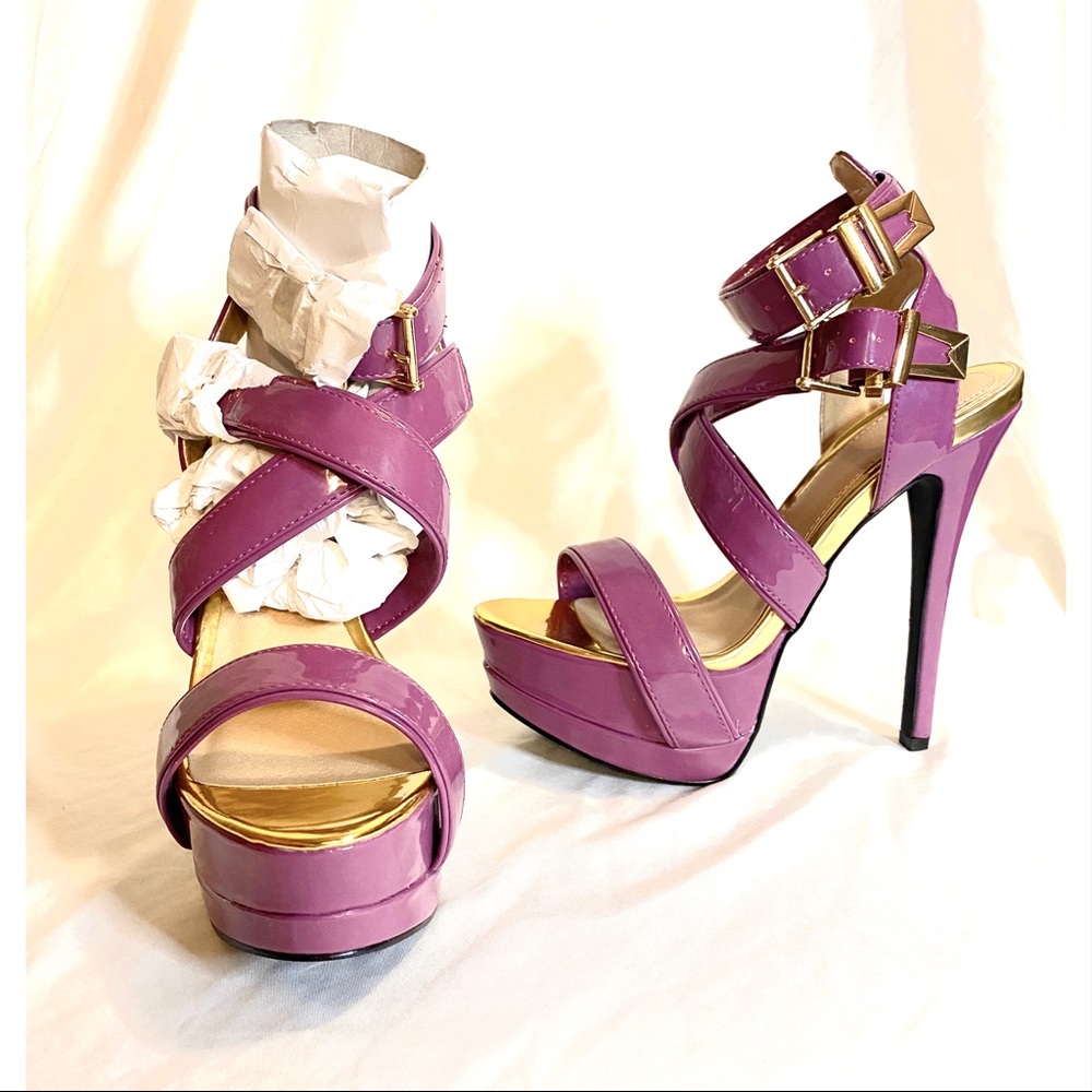 High heel platform sandals